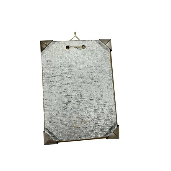 Vintage Silhouette Reverse Painting Couple White House Eagle Thermometer 4 3/4" - Picture 10 of 12